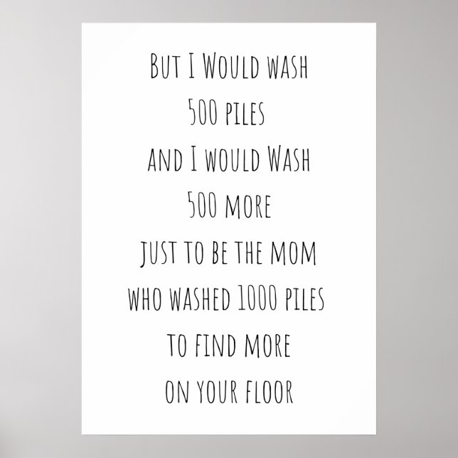 Poster 500 piles de panneaux de lessive (Devant)