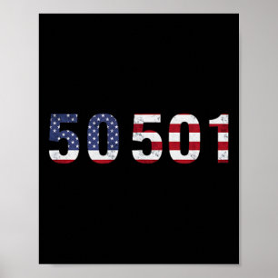 Poster 50501 Manifestation Pour Résister À Trump 50 Manif