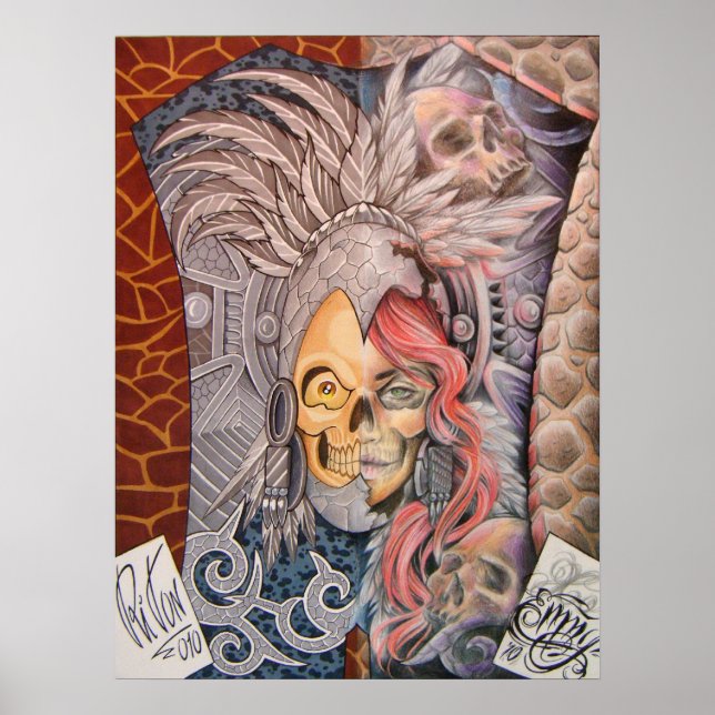 Poster 50/50 TATTOO ART repro 4 (Devant)