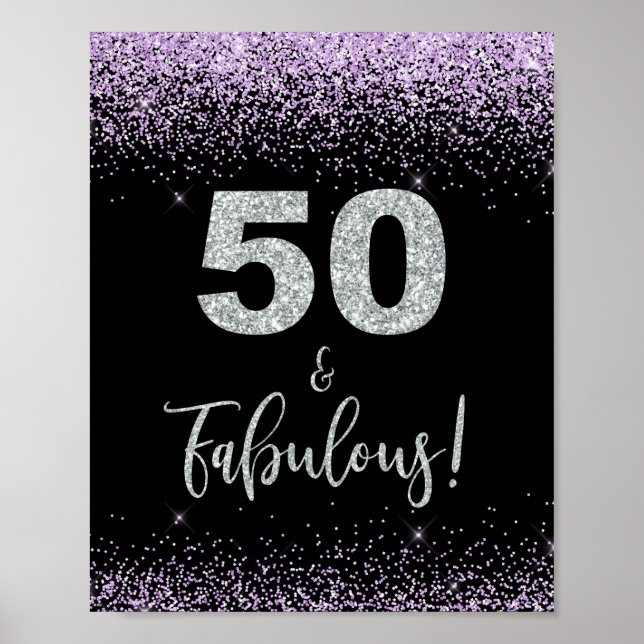 Poster 50 et fabuleuse fête d'anniversaire Signal noir &  (Devant)
