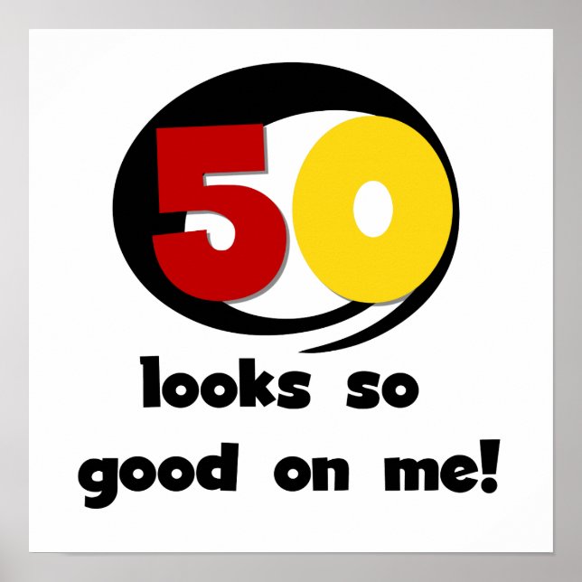 Poster 50 T-shirts et cadeaux de belle apparence sur moi (Devant)