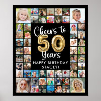 50e anniversaire 57 Photo Collage À 50 ans Cheers