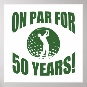 Poster 50e anniversaire de Golfer