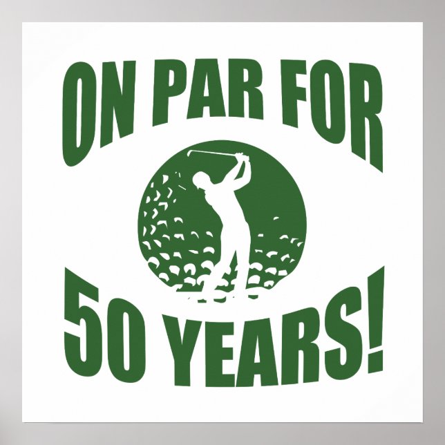 Poster 50e anniversaire de Golfer (Devant)