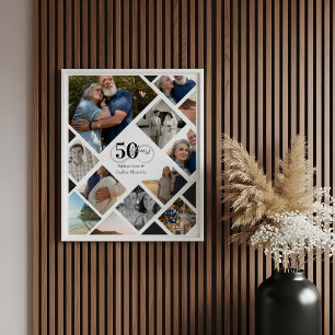 Poster 50e anniversaire Infinity Love Photo Collage Cadea
