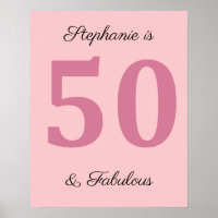 50e Anniversaire Nom Rose Cinquante Et Fabulous Cl