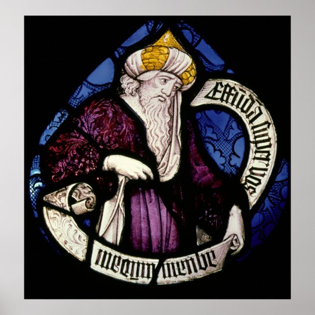 Poster 52 : Roundel du prophète Ezéchiel, 15ème siècle (Devant)