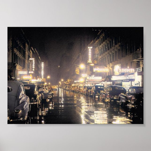 Poster 52ème rue, New York, Vintage (Devant)
