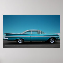 Poster '59 Chevy en bleu