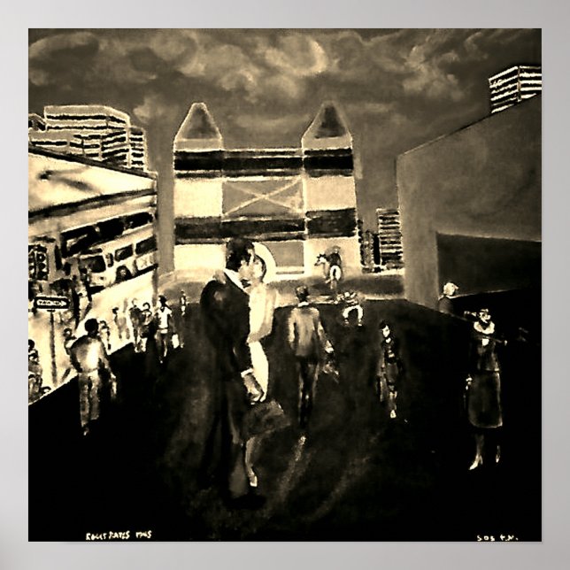 Poster 5:05 Huile originale sur toile Reprint Poster! (Devant)