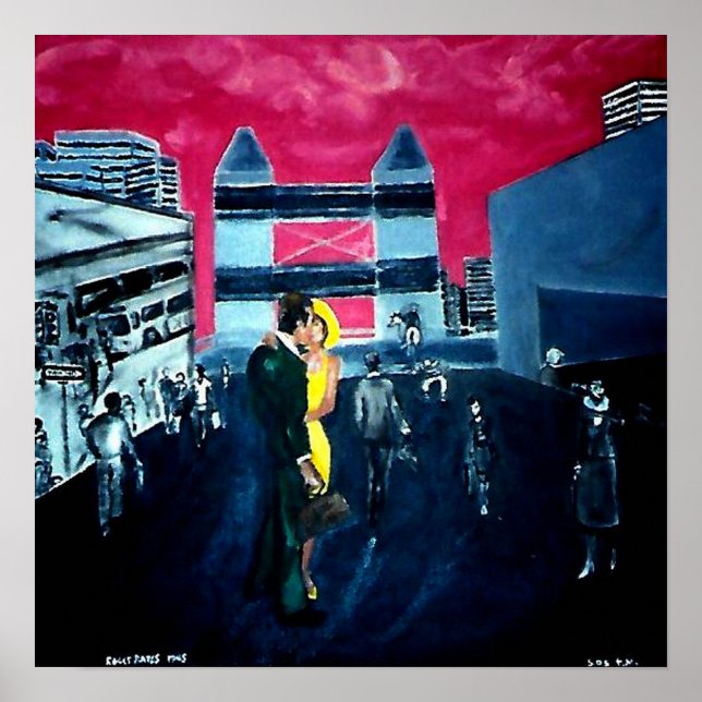 Poster 5:05 Huile originale sur toile Reprint Poster! (Devant)