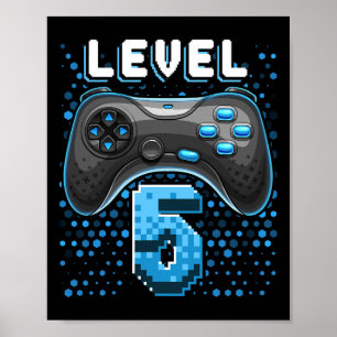 Poster 5 Contrôleur de jeu vidéo 5Anniversaire Gamer Cade