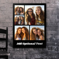 5 Friend Photo Collage Texte — CAN Edit Black