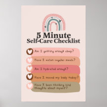 5 minutes Self-Care Checklist_Mental Health