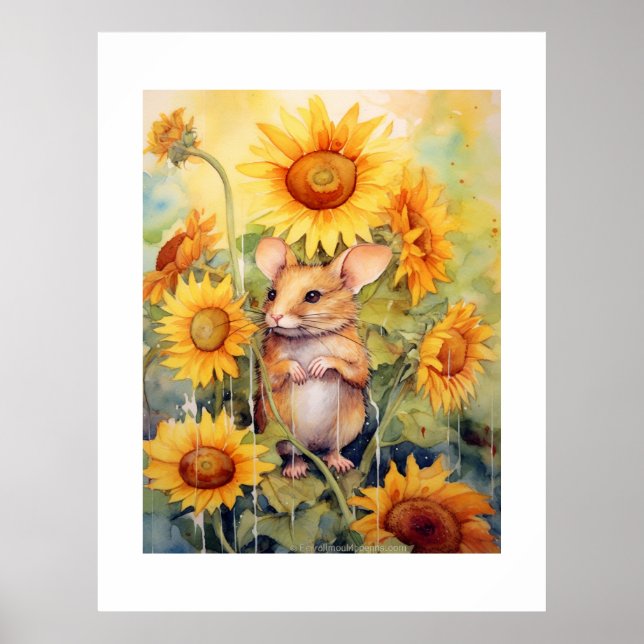 Poster 5 sur 17 Jardin de tournesol Miceville (Devant)