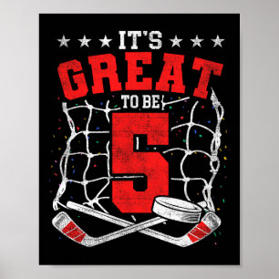 Poster 5e anniversaire Amateurs de hockey C'est génial d'