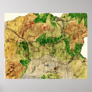 Poster 5ème carte du royaume oublié