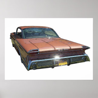 Poster 60 Oldsmobile Revue Arrière