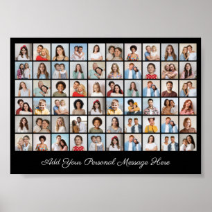 Poster 60 Photo Collage Ajouter Votre Propre Voeux