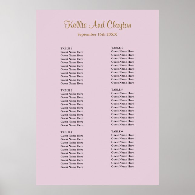 Poster 60 Plat de Mariage simple violet (Devant)