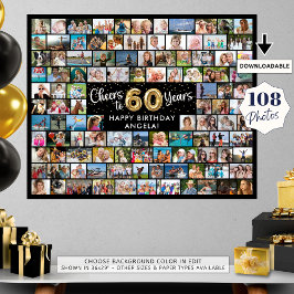 Poster 60e Anniversaire 108 Photos Black Gold Bravo à l'a