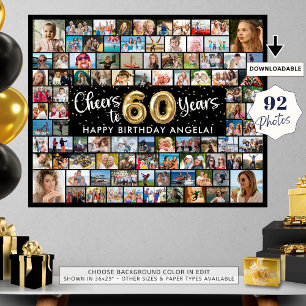 Poster 60e anniversaire 92 Photos Black Gold Cheers To Ye