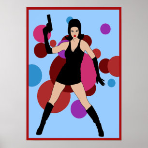 Poster 60s Spy Girl