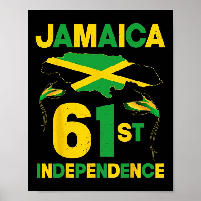 Poster 61e anniversaire de l'indépendance de la Jamaïque  (Devant)