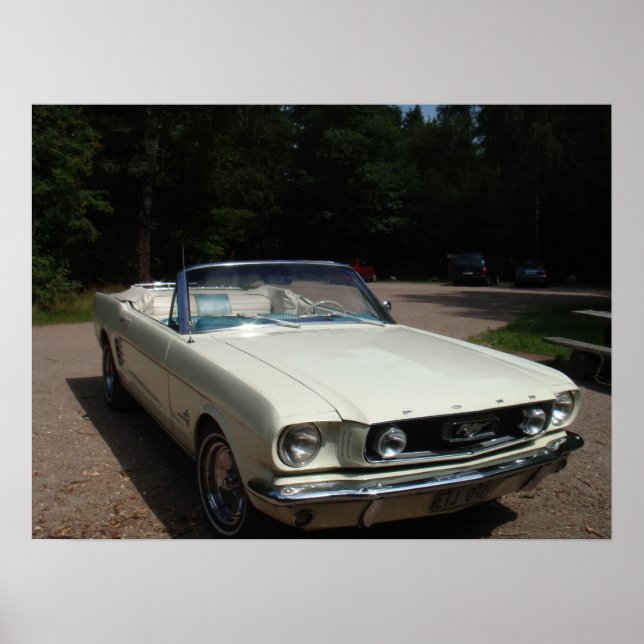 Poster 66 Mustang Cabriolet (Devant)