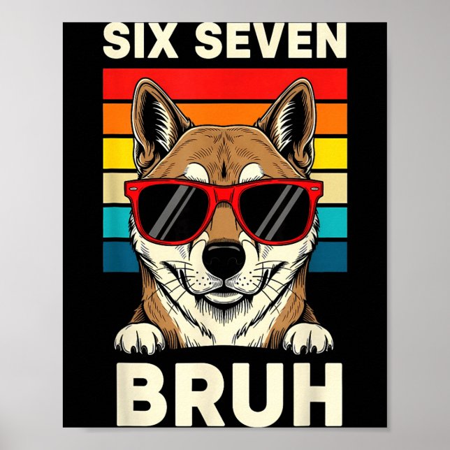 Poster 67 Animals Funny 67 Brainrot Youth Kids Dog 67  (Devant)