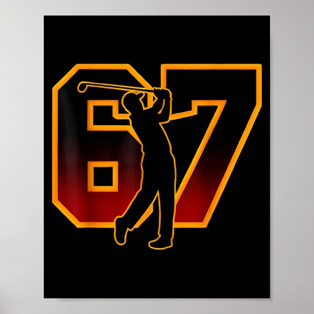 Poster 67 Brainrot Youth Golf Drip - Funny Kids 67  (Devant)