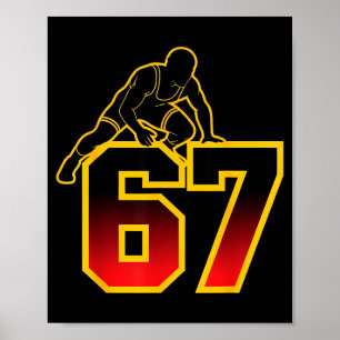 Poster 67 Brainrot Youth Wrestling Drip - Drôles d'enfant