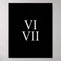 67 chiffres romains Vi Vii drôle six sept mème Mat