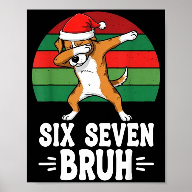 Poster 67 Christmas Funny 67 Brainrot Youth Kids Dog 67  (Devant)