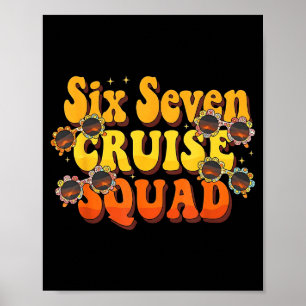 Poster 67 Équipe de croisière 2025 Enfants Groovy Croisiè