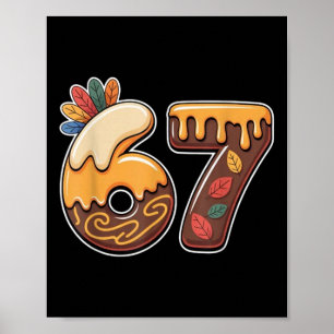 Poster 67 Glace Goutte Drôle Thanksgiving Gen Alpha Mem