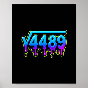 Poster 67 Glace Mème Racine Carrée 4489 Argot Prof de Mat