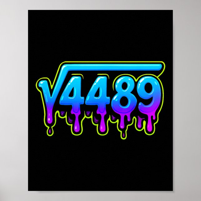 Poster 67 Glace Mème Racine Carrée 4489 Argot Prof De Mat (Devant)