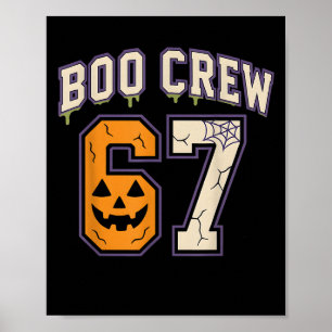 Poster 67 Halloween Boo Crew Srts Maillot Brainrot Meme S