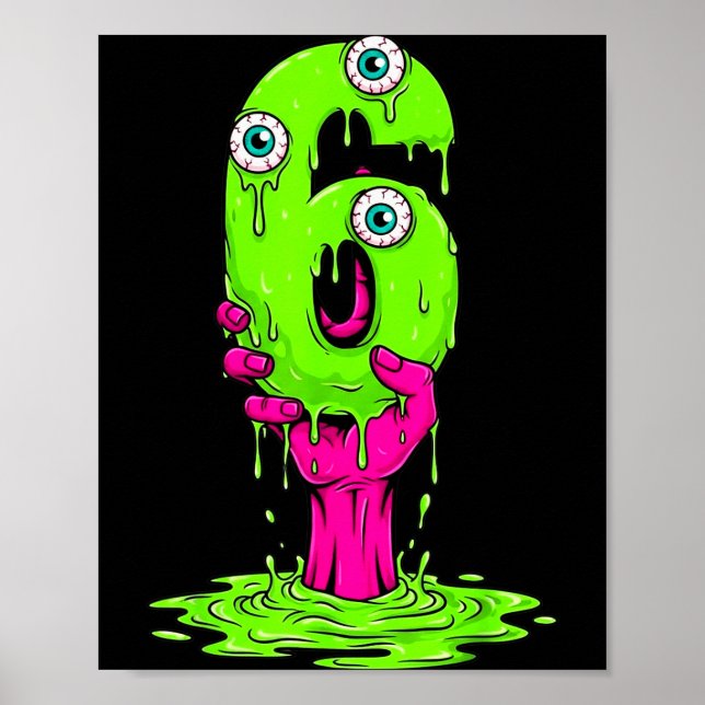 Poster 67 Halloween Costume Funny Number 6 Six Meme For G (Devant)