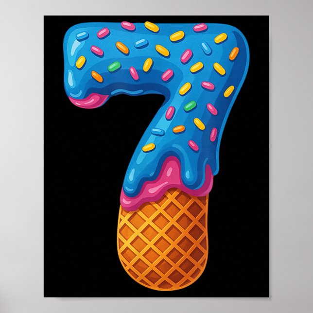 Poster 67 Ice Cream Drip Meme Funny Six Seven Gen-alpha C (Devant)
