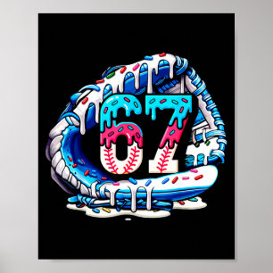 Poster 67 Meme Argot Gant de Baseball Drip Glace Six Se