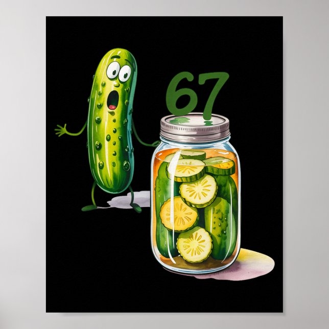 Poster 67 Meme Ckle Surprise Un Pot De Tranches De Ckles  (Devant)