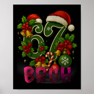 Poster 67 Mème Drôle De Noël À Carreaux Rouges Xmas Pyjam