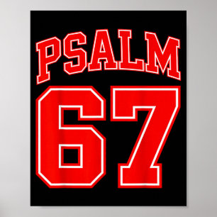 Poster 67 Meme Drôle Six Sept Psaume 67 6-7 Meme