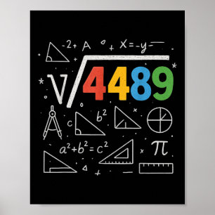 Poster 67 Meme Racine carrée 4489 Argot Six Sept Prof de 