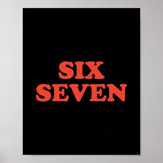 Poster 67 Meme Six Seven  (Devant)
