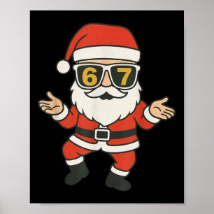 Poster 67 Meme Six Seven Danse Enfants Hommes Filles Noël