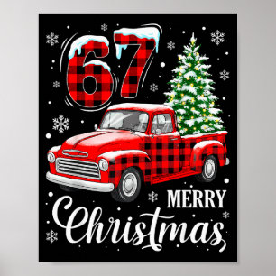 Poster 67 Meme Six Seven Drôle de Noël Meme Argot Femmes