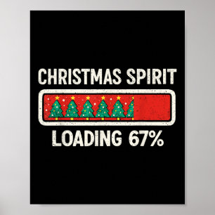 Poster 67 Meme Six Seven Esprit de Noël Chargement Gen Z